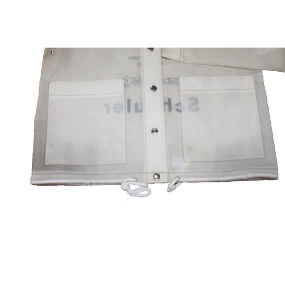 PROENZA SCHOULER Pocket Detail Rain Jacket Snap Clear Hooded Coat One Size OS - Picture 12 of 14